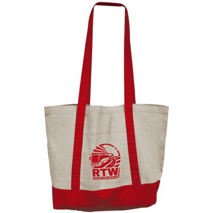 Natural with Red Handles
