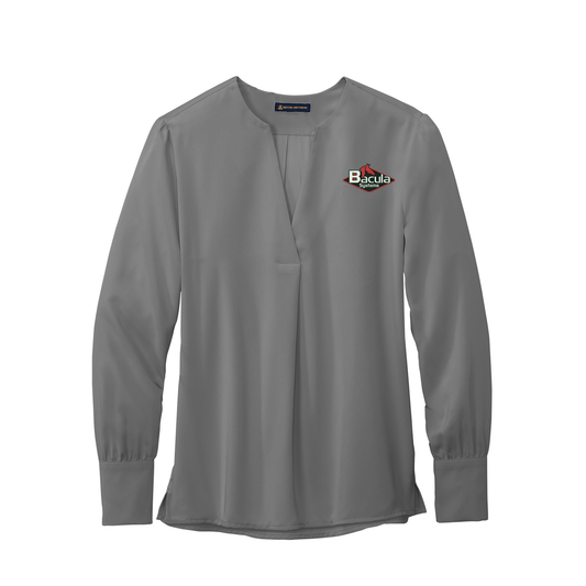 Brooks Brothers® Women’s Open-Neck Satin Blouse