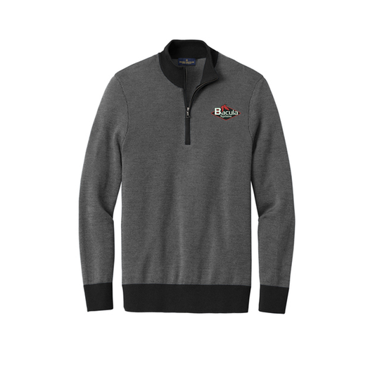 Brooks Brothers ® Washable Merino Birdseye 1/4-Zip Sweater