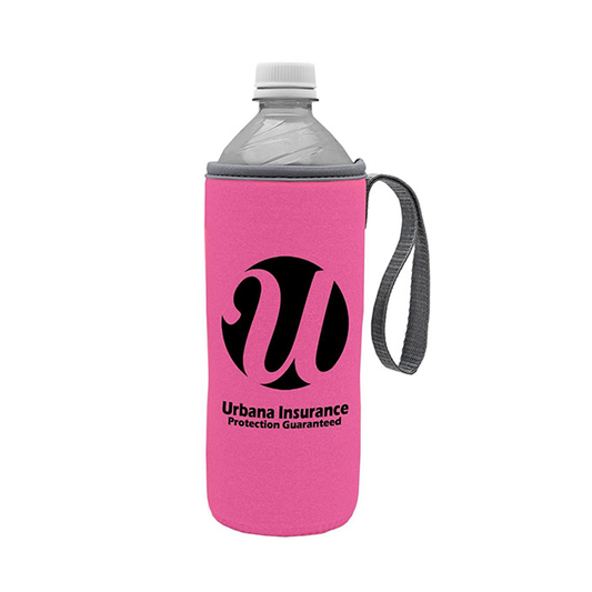 Water Bottle Caddy with Carry Strap, Screen Print