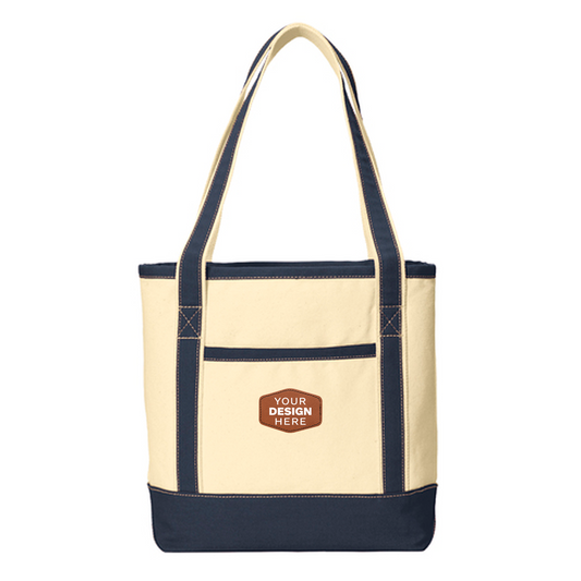 Medium Cotton Canvas Tote Full Color Patch