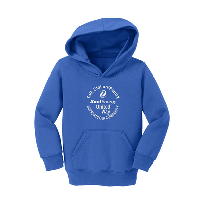 Port & Company® Toddler Core Fleece Pullover Hooded Sweatshirt, Printed