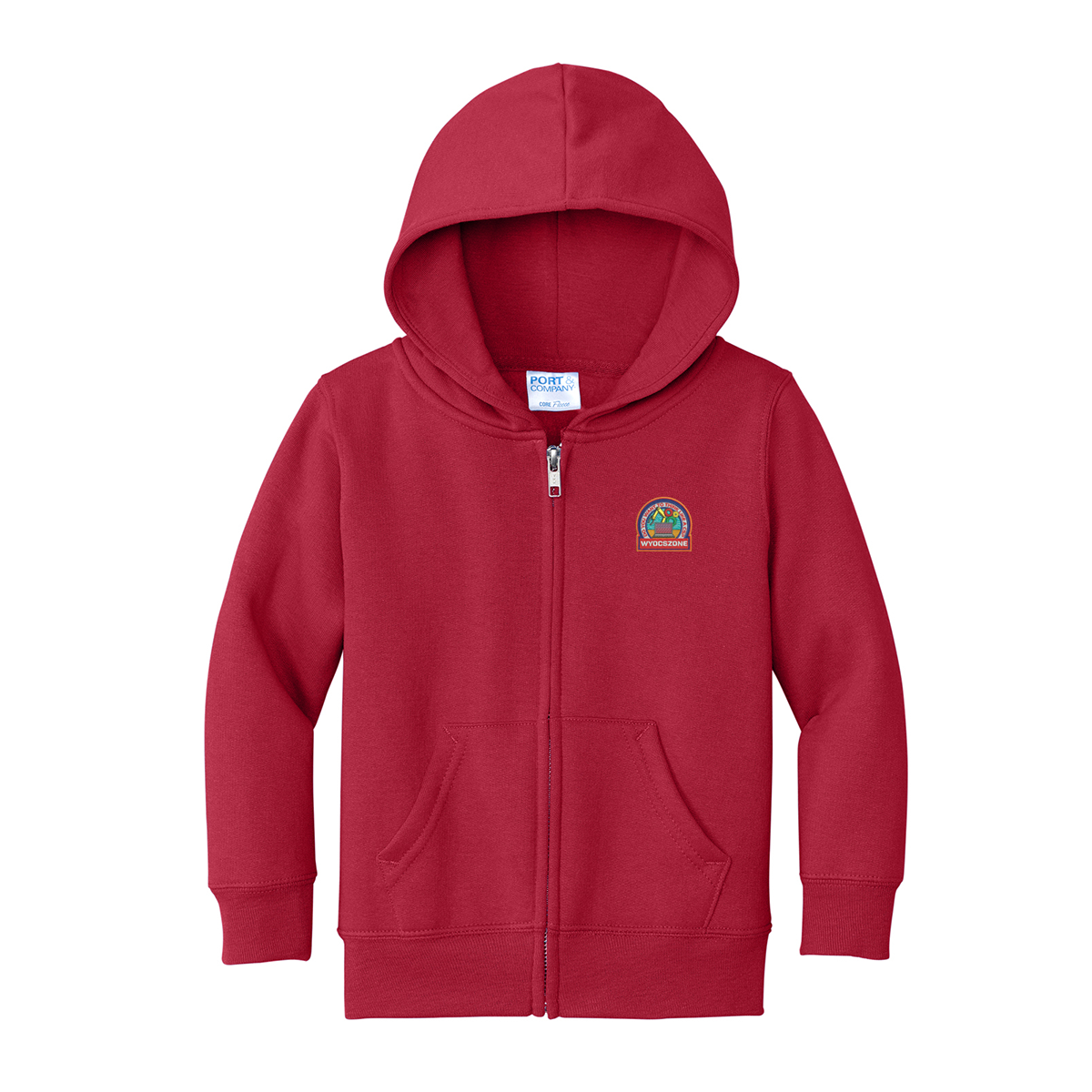 Port & Company® Toddler Core Fleece Full-Zip Hooded Sweatshirt