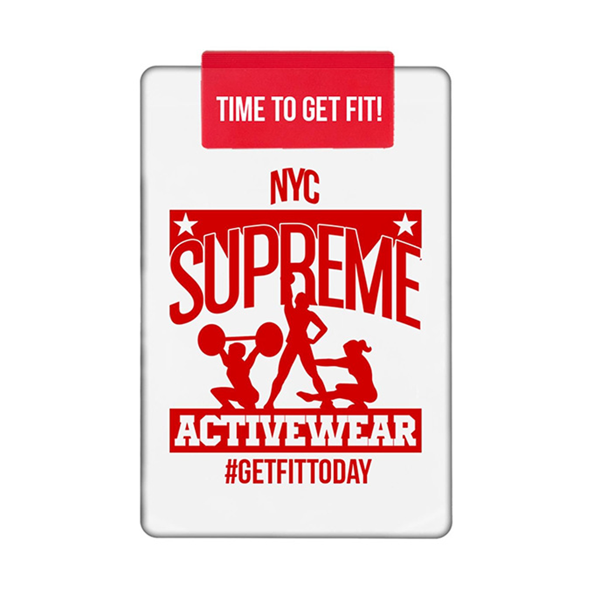 Transparent Clipboard with Jumbo Clip, Screen Print