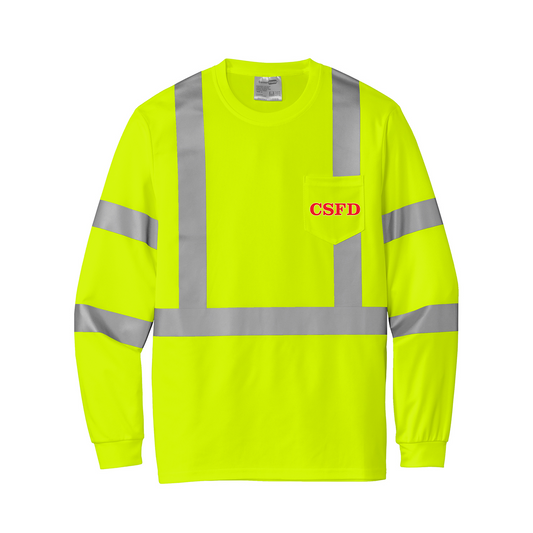 CornerStone® ANSI 107 Class 3 Mesh Long Sleeve Tee, Full Color