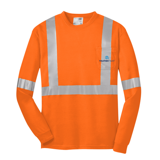 CornerStone® ANSI 107 Class 2 Long Sleeve Safety T-Shirt, Full Color
