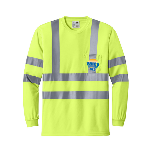 CornerStone® ANSI 107 Class 3 Long Sleeve Snag Resistant Reflective TShirt, Full Color
