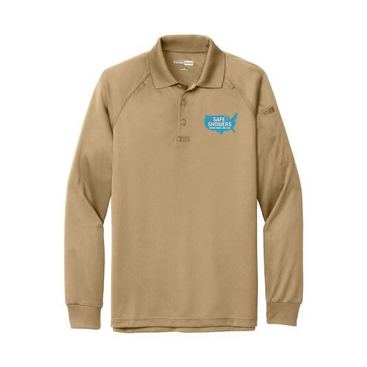 CornerStone® Select Long Sleeve Snag Proof Tactical Polo, Full Color