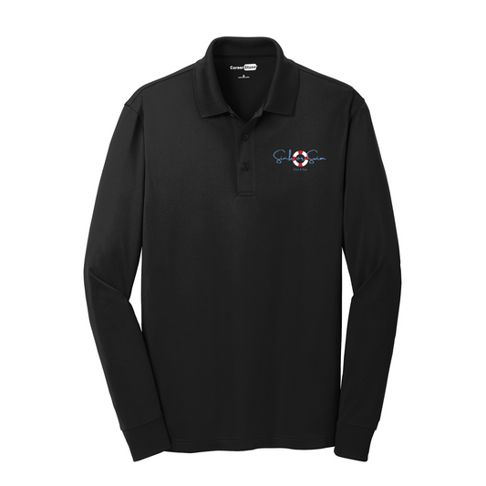 CornerStone® Select Snag-Proof Long Sleeve Polo, Full Color