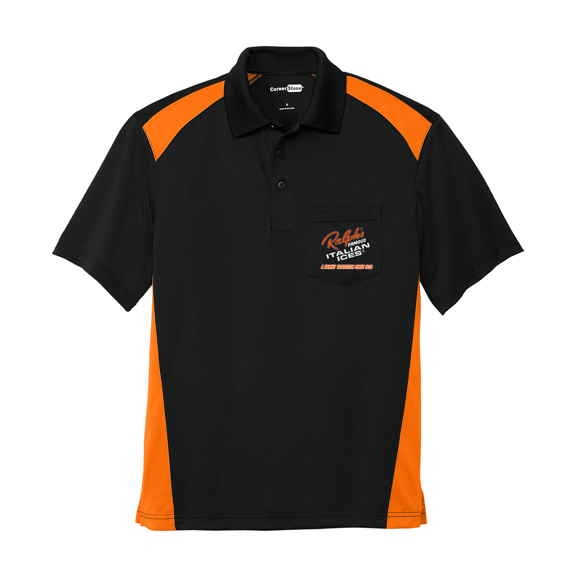CornerStone Select Snag-Proof Two Way Colorblock Pocket Polo, Full Color
