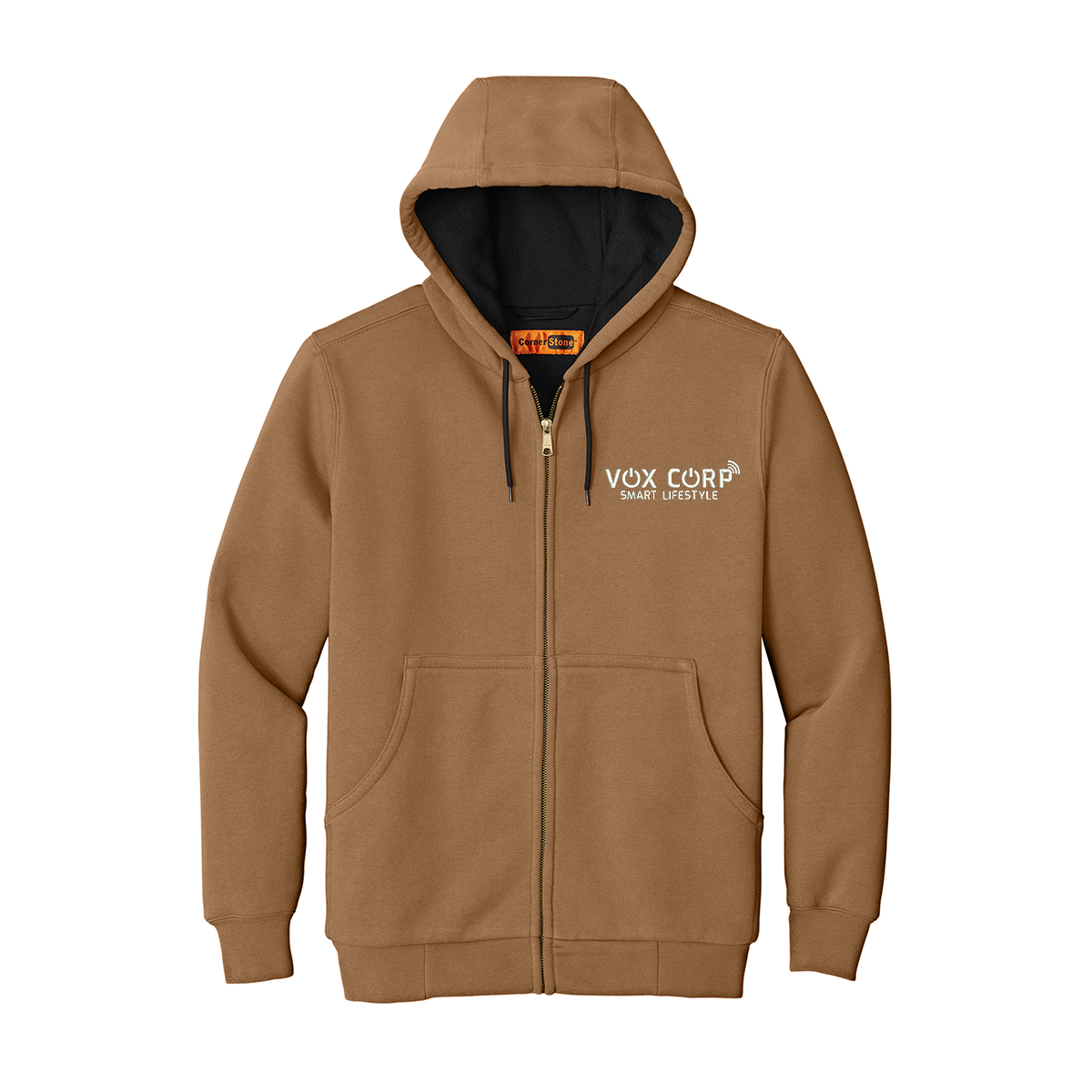 CornerStone® Heavyweight Full-Zip Hooded Sweatshirt with Thermal Lining