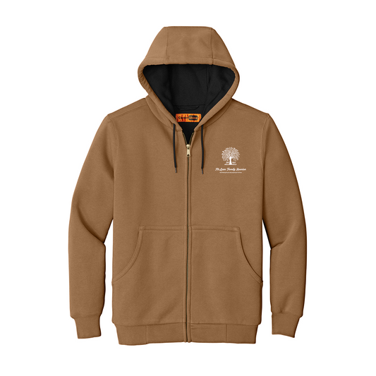 CornerStone Heavyweight Full-Zip Hooded Sweatshirt with Thermal Lining, Screen Print