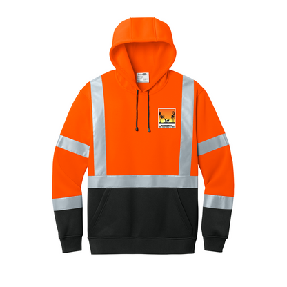 CornerStone® ANSI 107 Class 3 Heavy-Duty Fleece Pullover Hoodie, Full Color