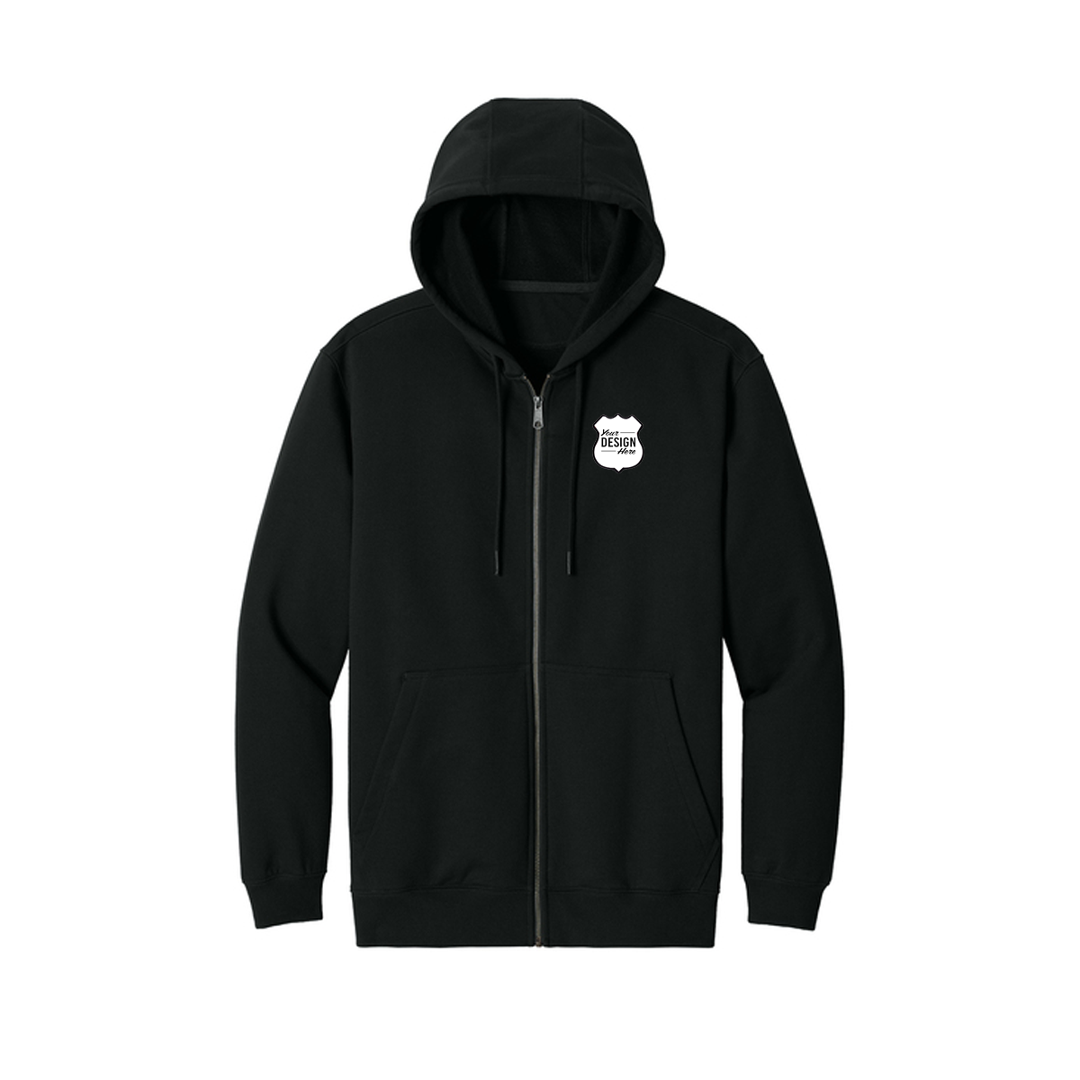 CornerStone® Tough Fleece Full-Zip Hoodie Full Color Patch