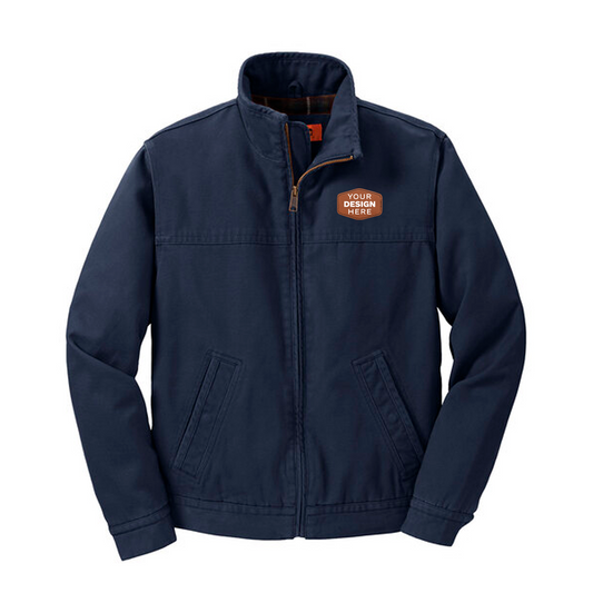 CornerStone® Washed Duck Cloth Flannel-Lined Work Jacket Full Color Patch