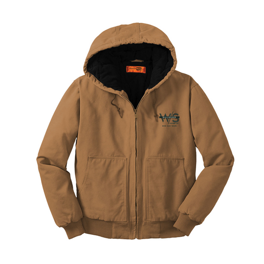 CornerStone® Washed Duck Cloth Insulated Hooded Work Jacket