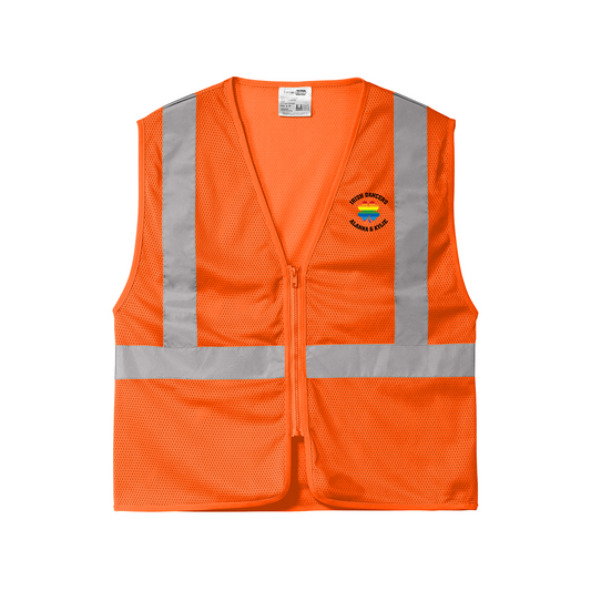 CornerStone® ANSI 107 Class 2 Economy Mesh Zippered Vest, Full Color