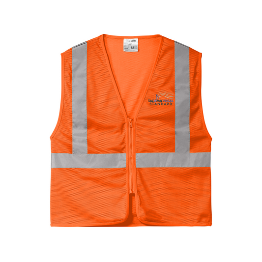CornerStone® ANSI 107 Class 2 Economy Mesh Zippered Vest