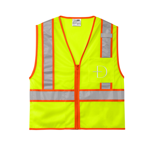CornerStone® ANSI 107 Class 2 Mesh Zippered Two-Tone Vest