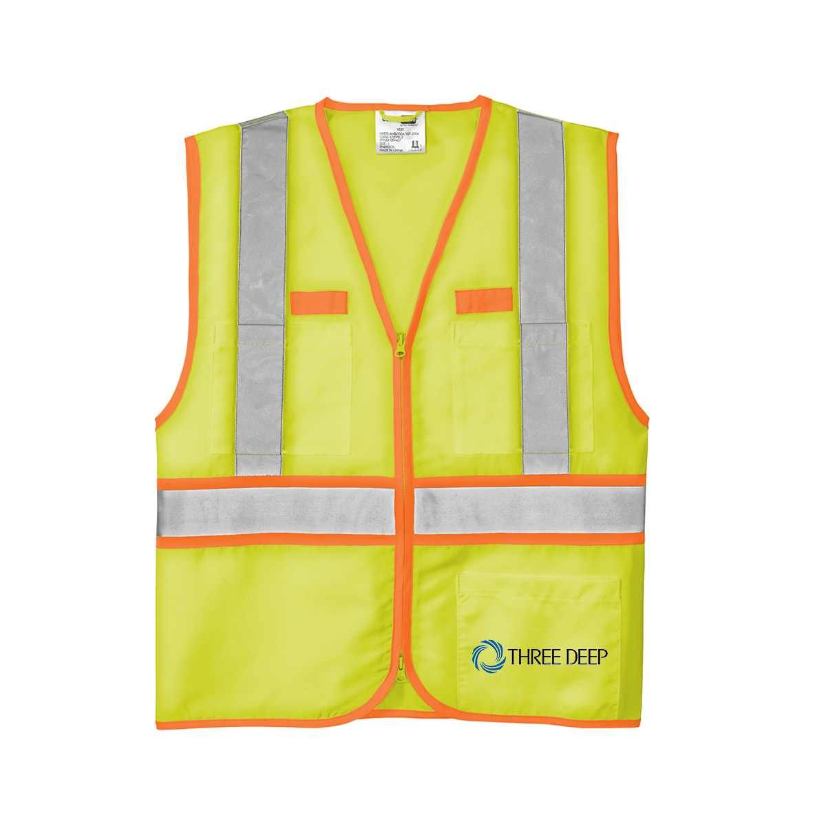 CornerStone® ANSI 107 Class 2 Dual Color Safety Vest, Full Color