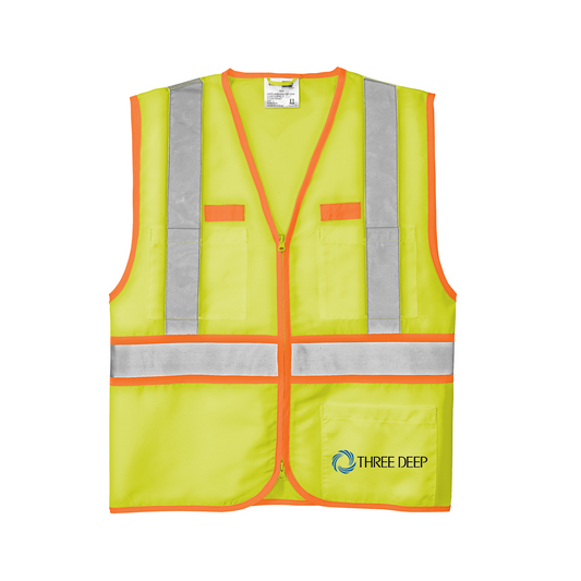 CornerStone® ANSI 107 Class 2 Dual Color Safety Vest, Full Color