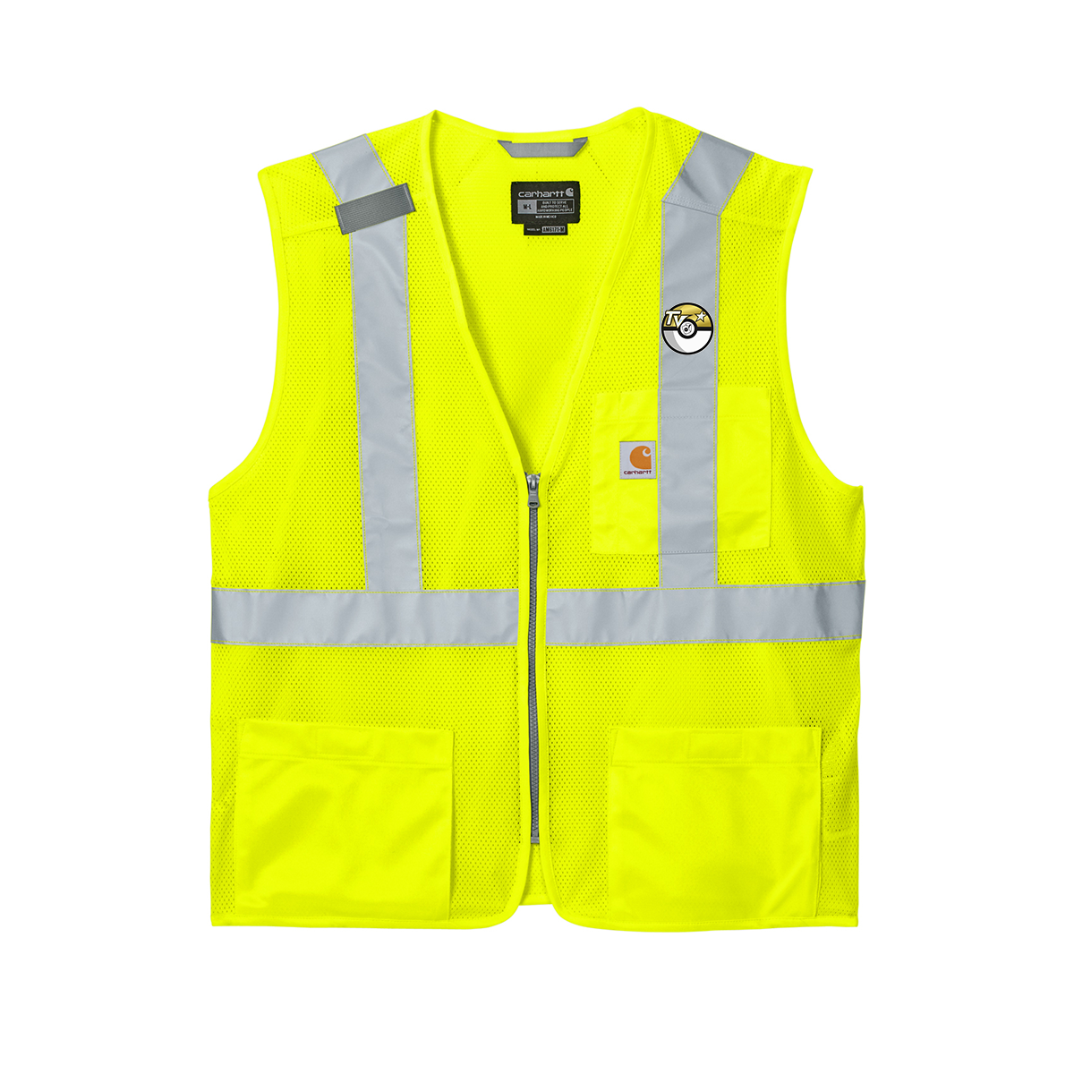 Carhartt® ANSI Class 2 Mesh Zip-Front Vest, Full Color