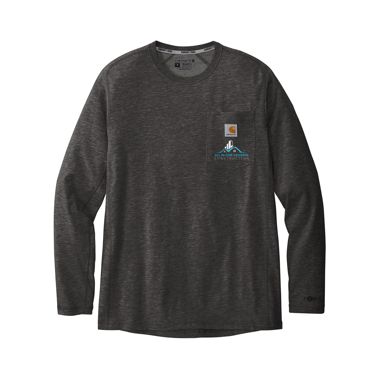 Carhartt Force® Long Sleeve Pocket T-Shirt, Printed