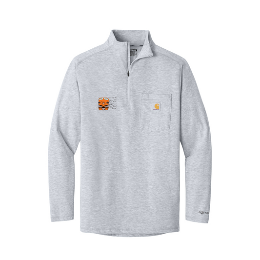 Carhartt Force® 1/4-Zip Long Sleeve T-Shirt, Full Color
