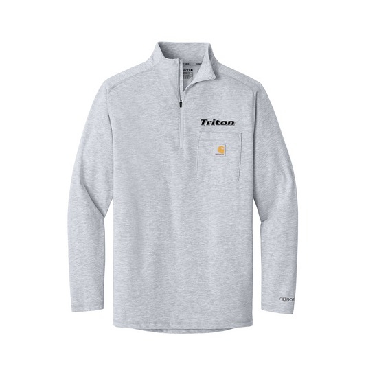 Carhartt Force® 1/4-Zip Long Sleeve T-Shirt, Printed