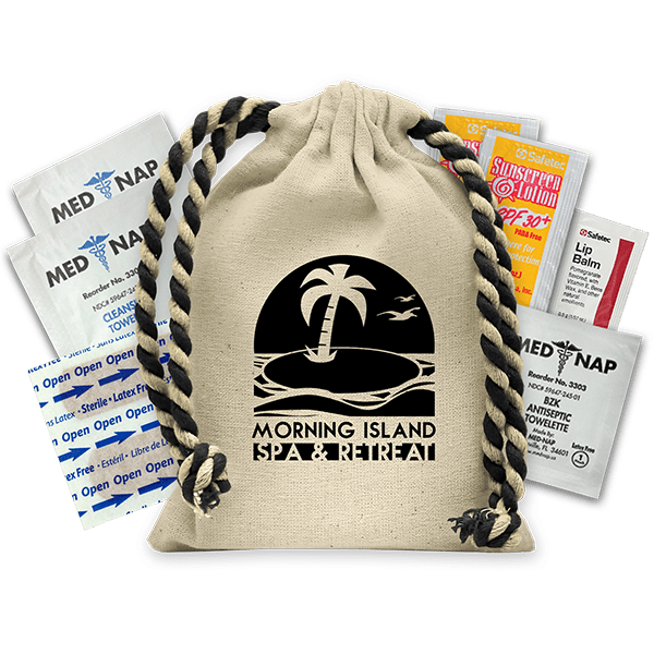 Natural with Black Drawstring