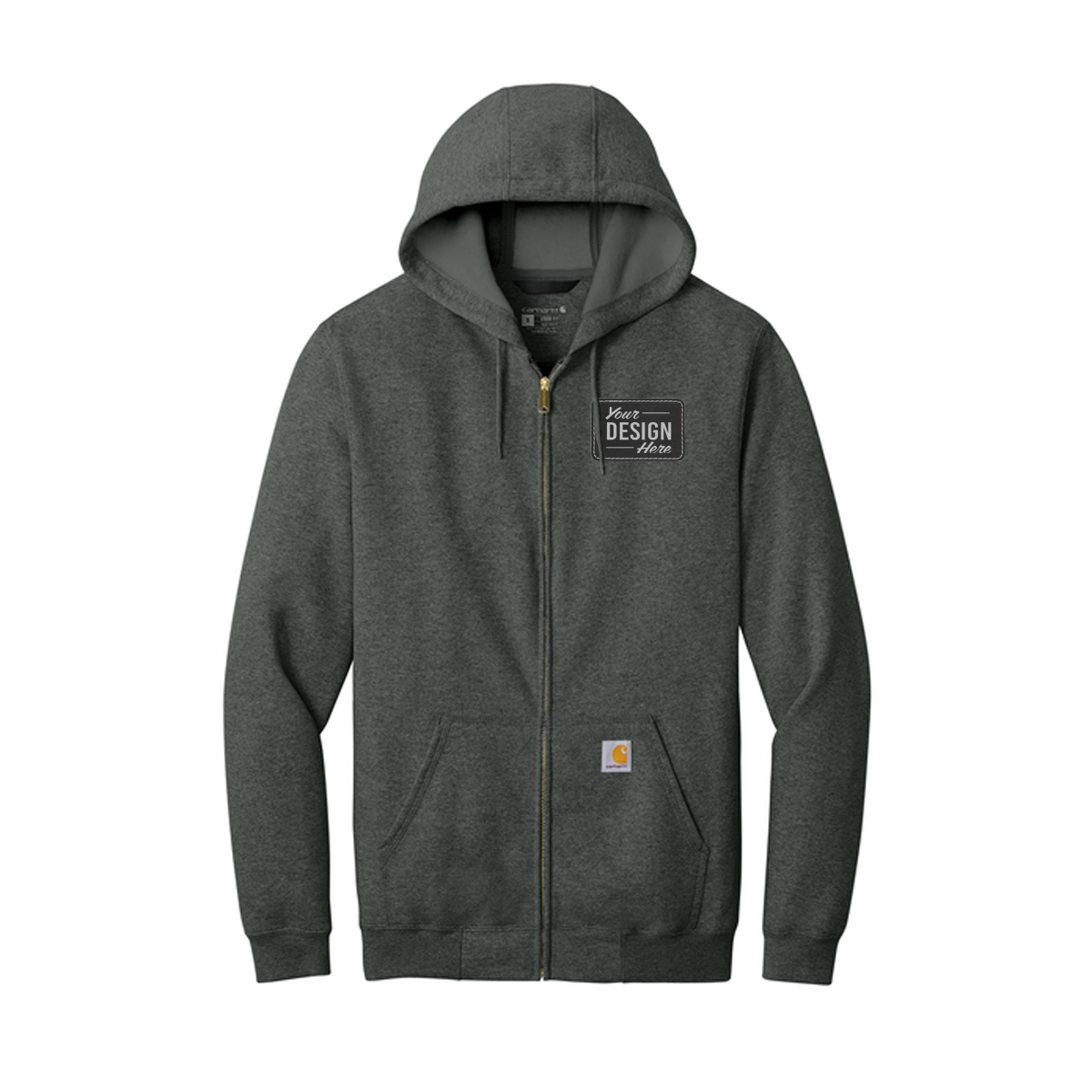 Carhartt® Midweight Hooded Zip Sweatshirt Full Color Patch