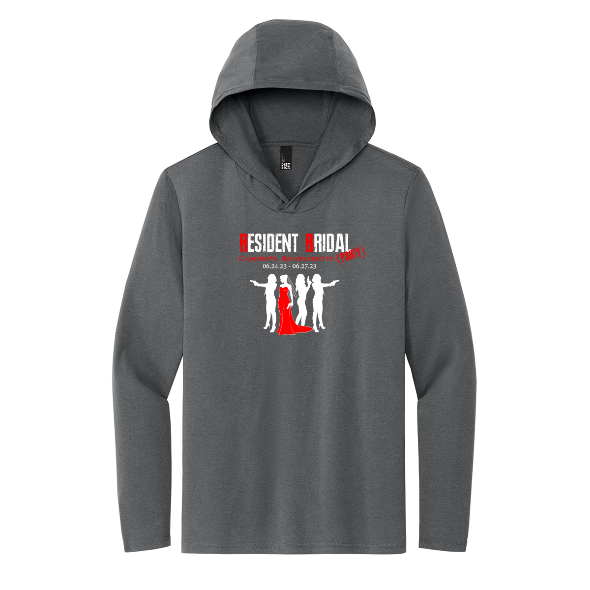 District Perfect Tri Long Sleeve Hoodie, Full Color