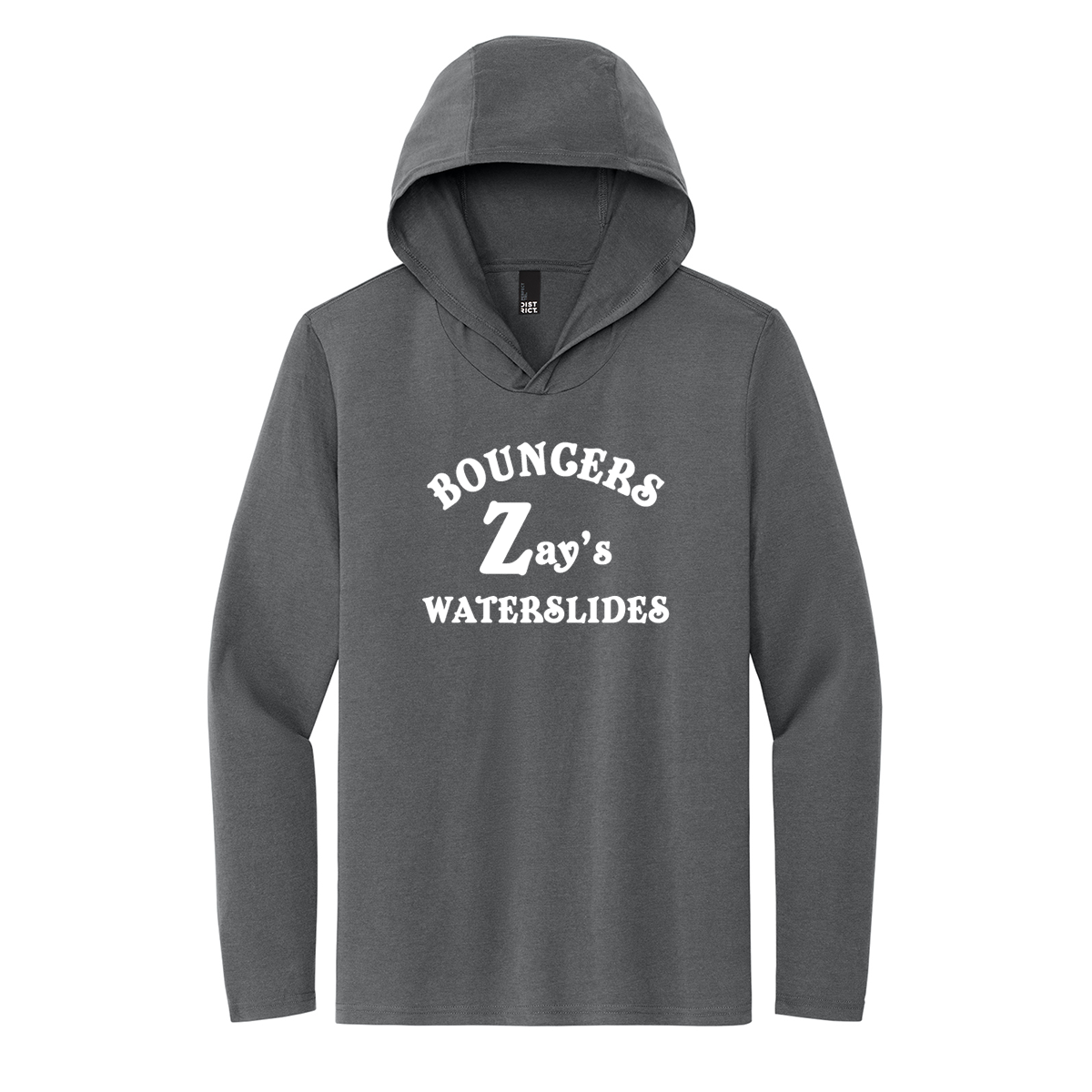 District Perfect Tri Long Sleeve Hoodie, Screen Print