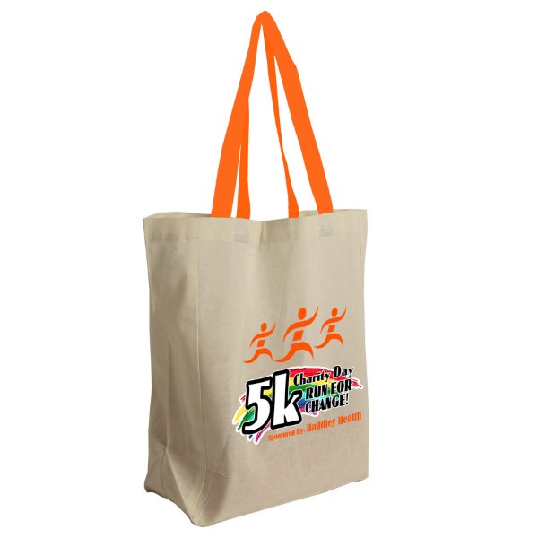 Natural with Orange Handles
