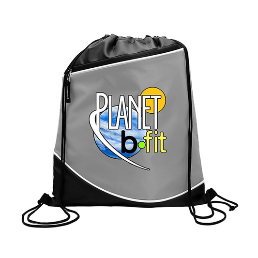 Digital Campus Pack 210D Drawstring Zipper Pocket, Full Color