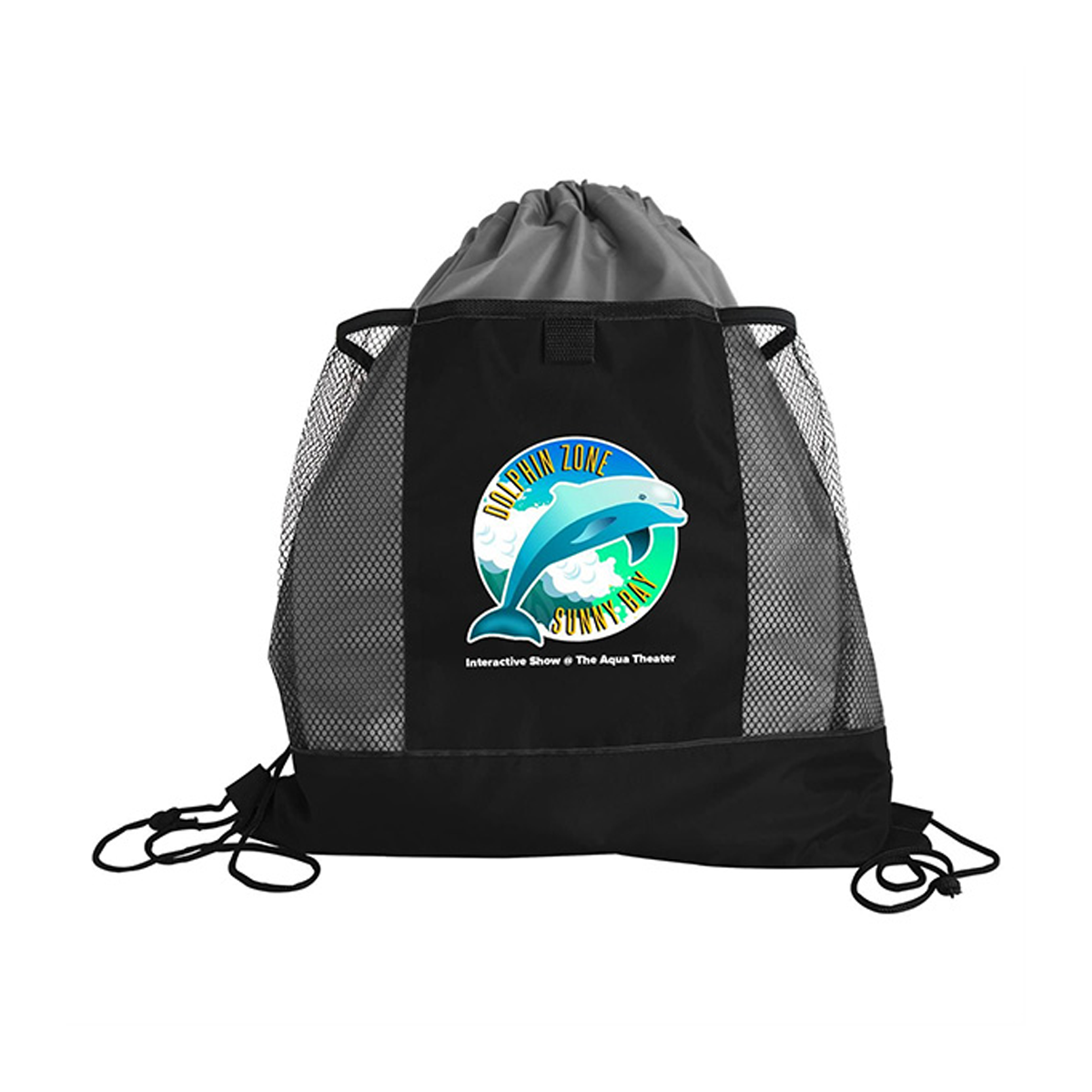 The Sportster - Drawstring with Mesh Pockets - Digital, Full Color