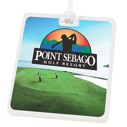 Rectangle Golf Tag - 4c Digital Imprint, Full Color