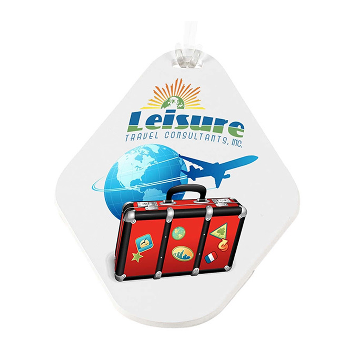 Teardrop Golf Tag - 4c Digital Imprint, Full Color