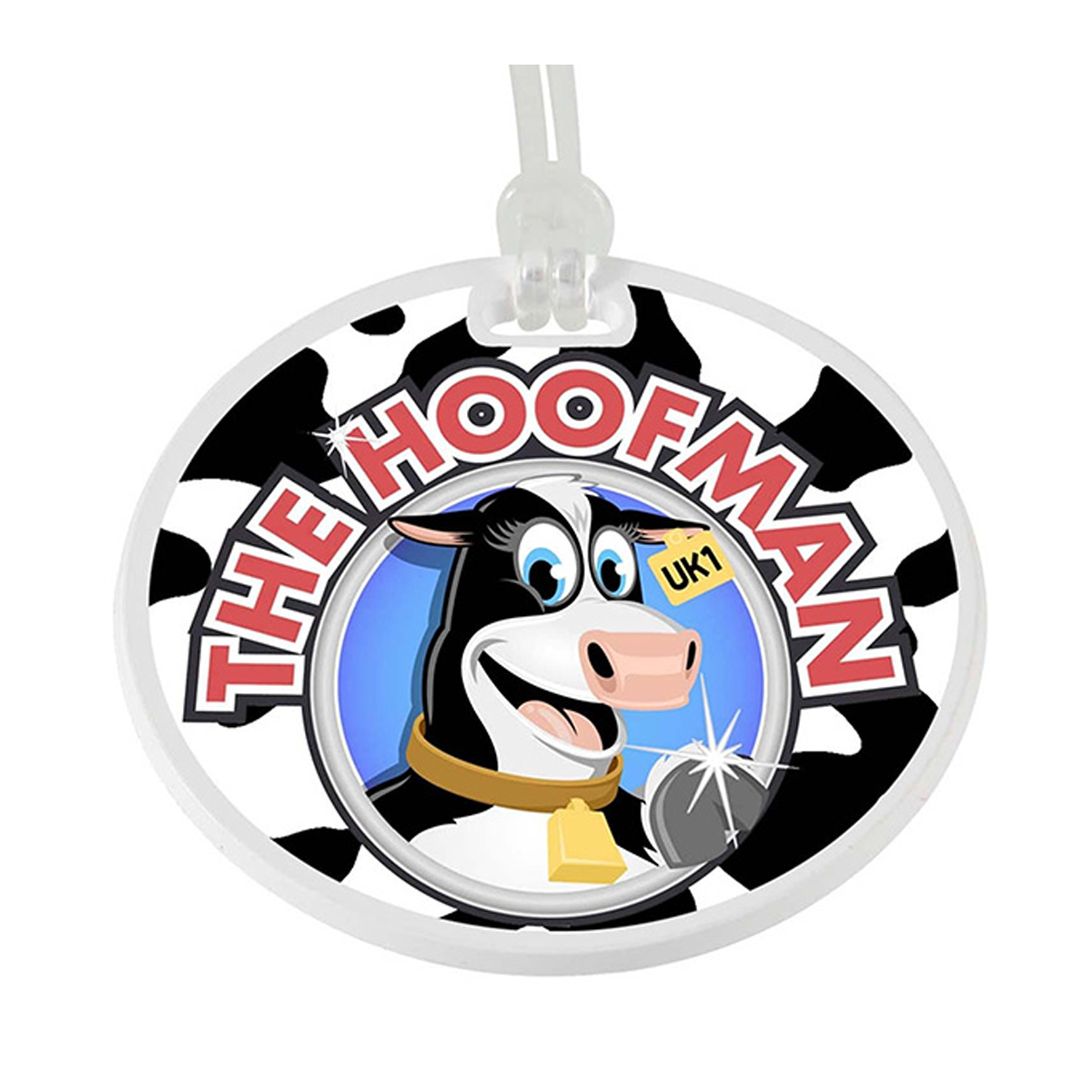 Round Digital Luggage Tag, Full Color