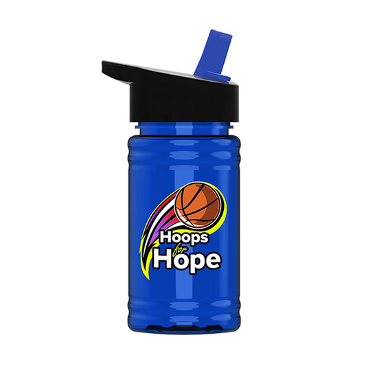 UpCycle Mini 16 oz. rPET Sport Bottle with Flip Straw Lid, Full Color