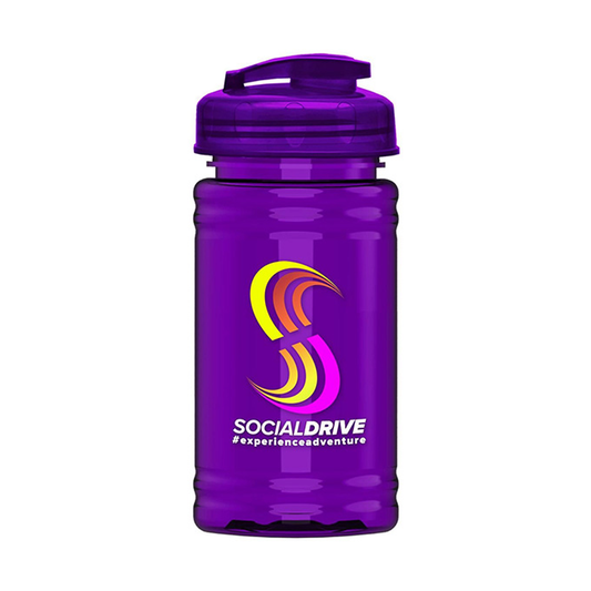 UpCycle Mini 16 oz. rPet Sports Bottle with USA Flip Lid Digital, Full Color