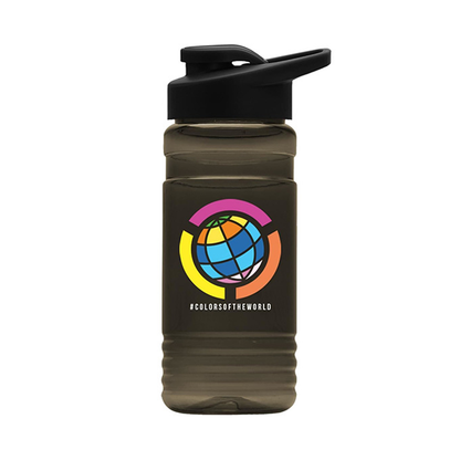 20 oz. UpCycle rPET Bottle Drink Thru Lid Digital, Full Color