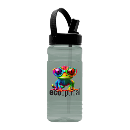 20 oz. UpCycle rPET Bottle Flip Straw Swivel Handle Lid Digital, Full Color