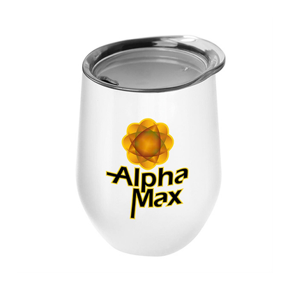 The Vino  10 oz. Stainless Steel Stemless Wine Glass Shaped Tumbler  Digital, Full Color