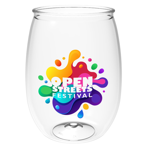 The Clear Pete Wine Glass 16oz Digital, Full Color