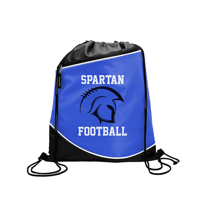 Campus Pack - 210D Drawstring with Zipper Pocket, Full Color