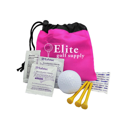 The Play-Through Golf Kit with Cinch Tote, Full Color