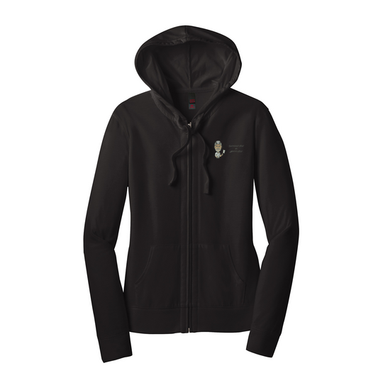 District Women’s Fitted Jersey Full-Zip Hoodie