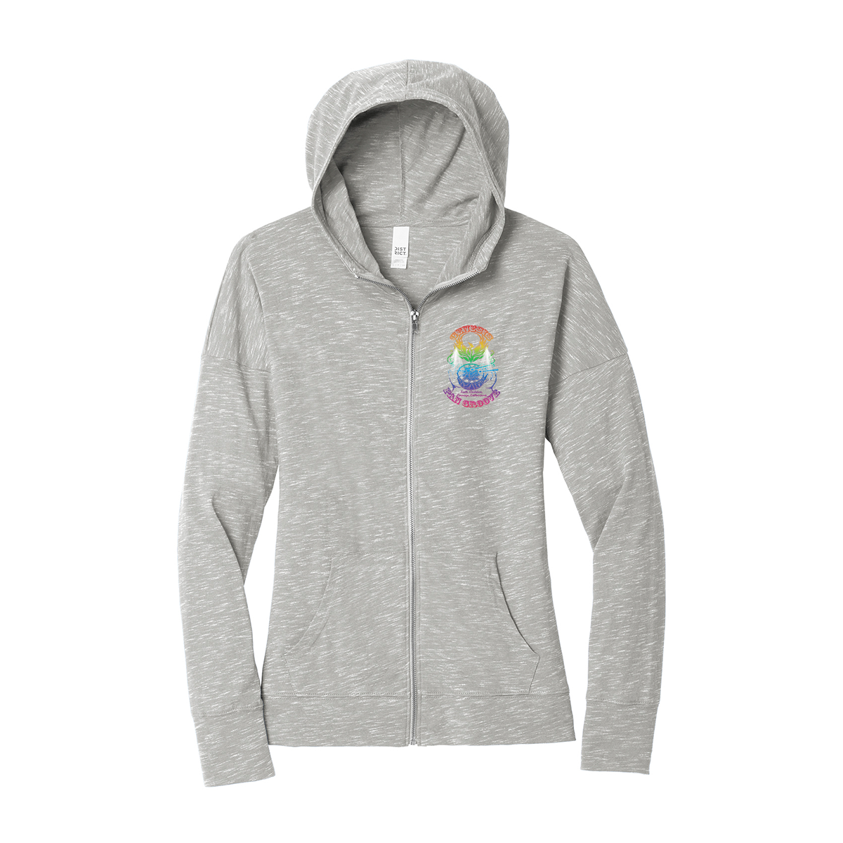 District Women’s Medal Full-Zip Hoodie, Full Color