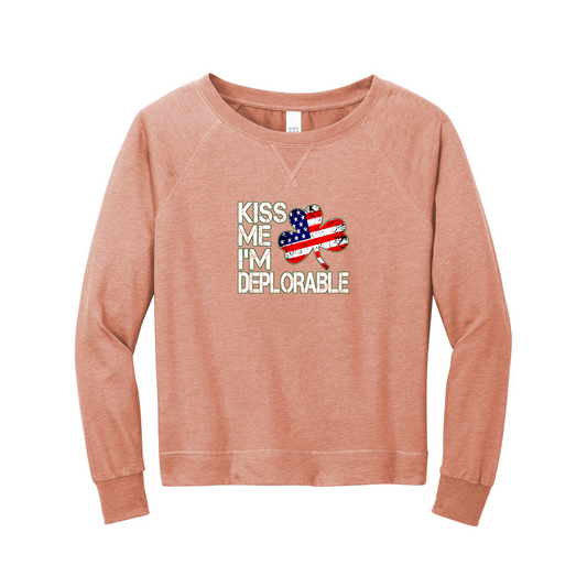 District Women’s Featherweight French Terry™ Long Sleeve Crewneck, Full Color